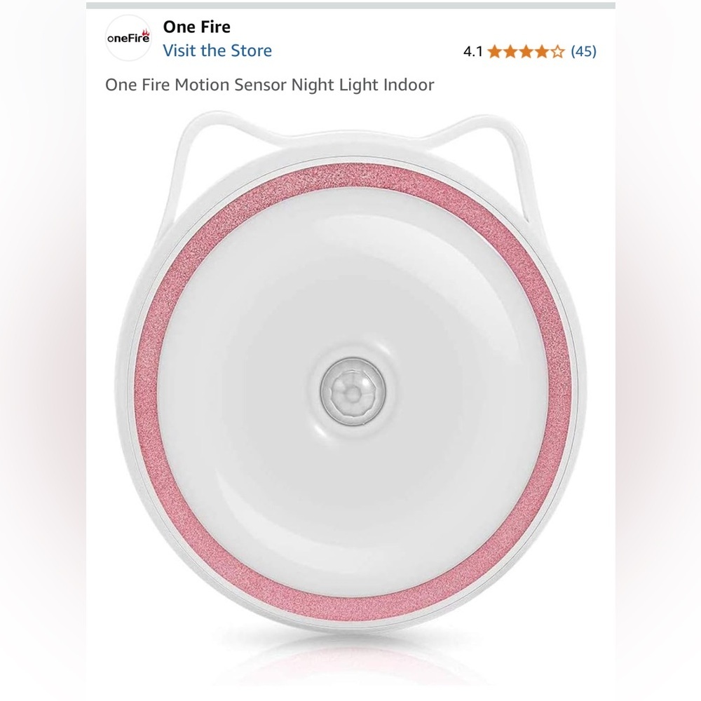 White Motion Sensor Night Light